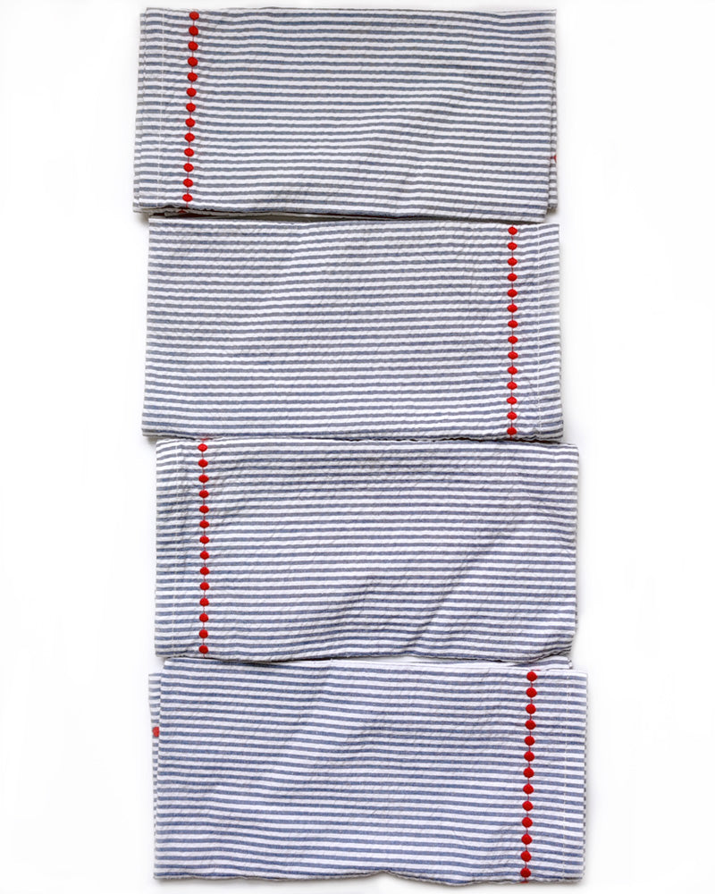 DRAPER JAMES COOKOUT SEERSUCKER NAPKINS Set