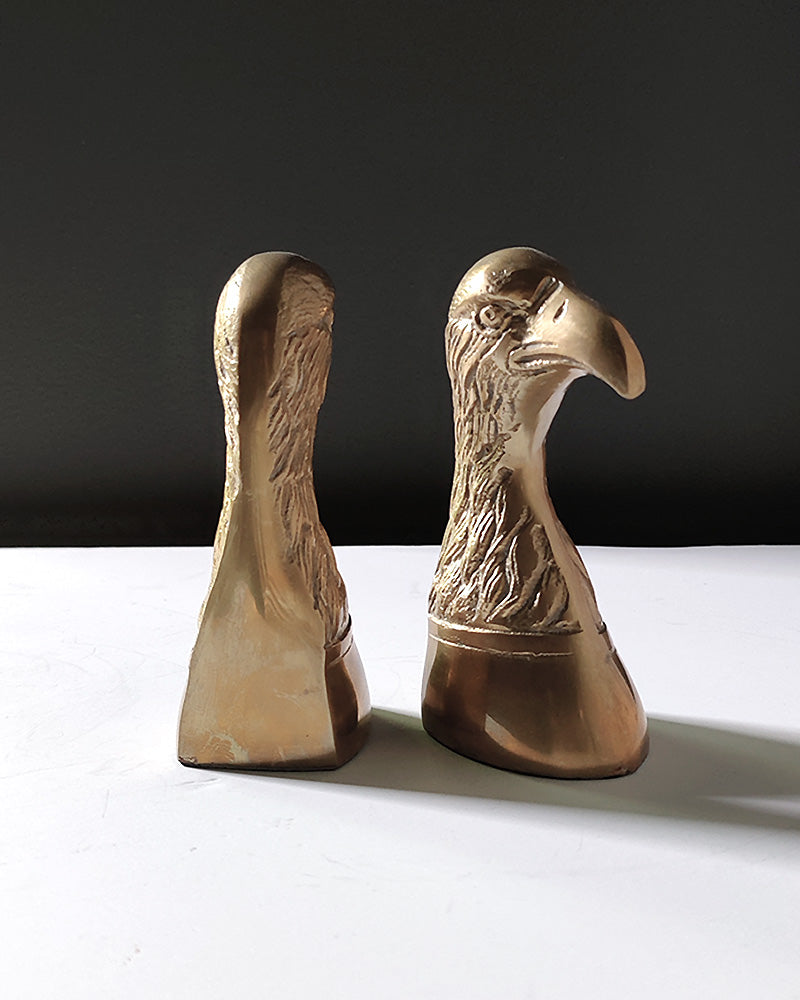 VINTAGE BRASS EAGLE BOOKENDS