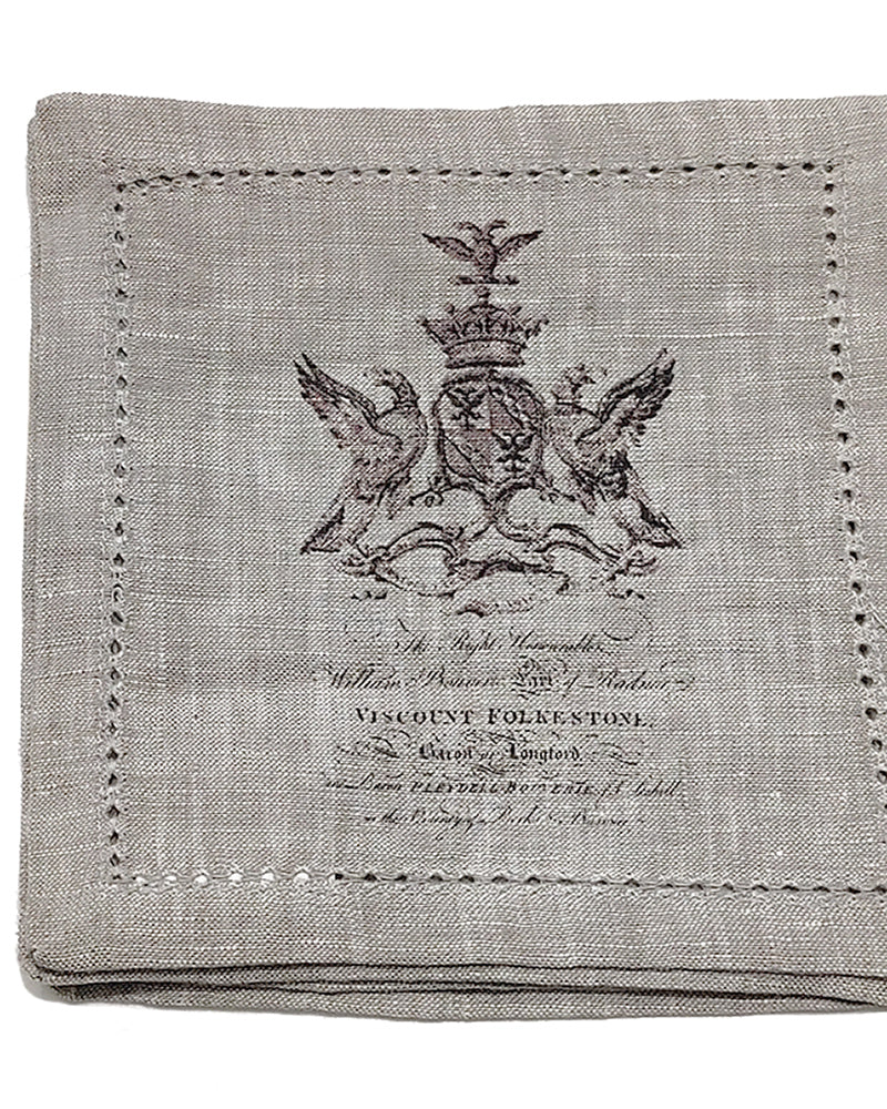 RH ENGLISH ARMORIAL NAPKINS Set