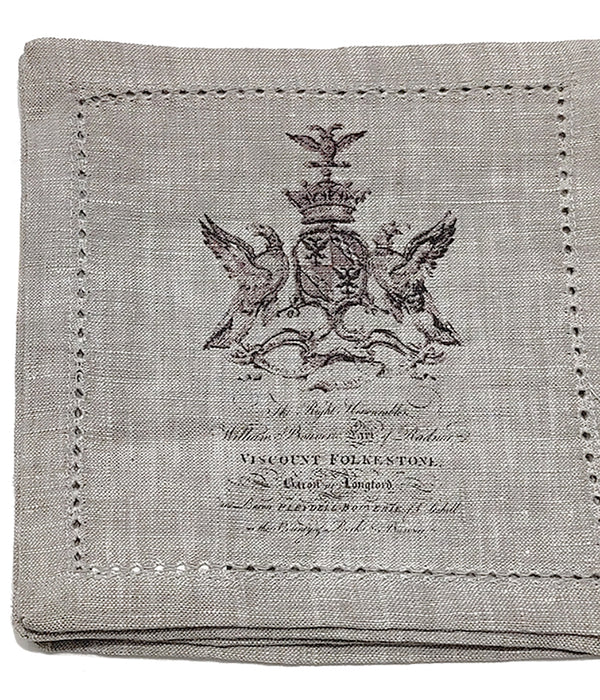 RH ENGLISH ARMORIAL NAPKINS Set