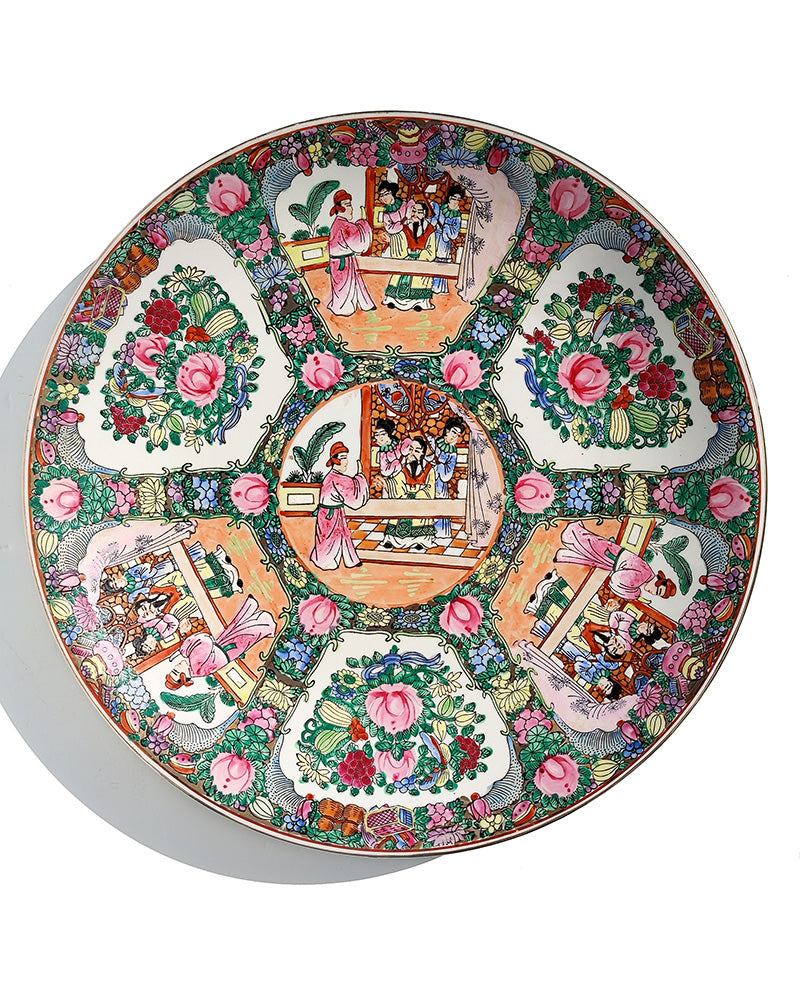 FAMILLIE ROSE ROUND PLATTER