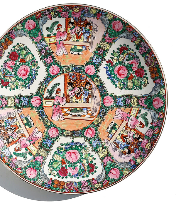 FAMILLIE ROSE ROUND PLATTER