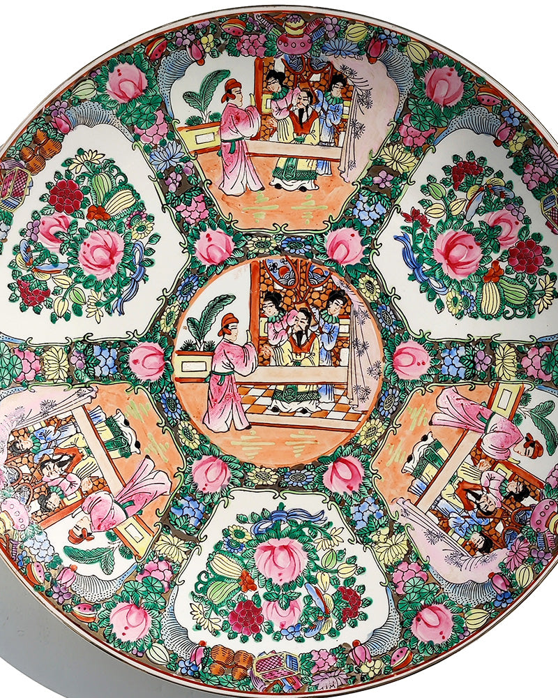 FAMILLIE ROSE ROUND PLATTER