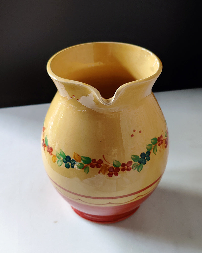 FRENCH GLAZED TERRACOTTA PITCHER No. 1