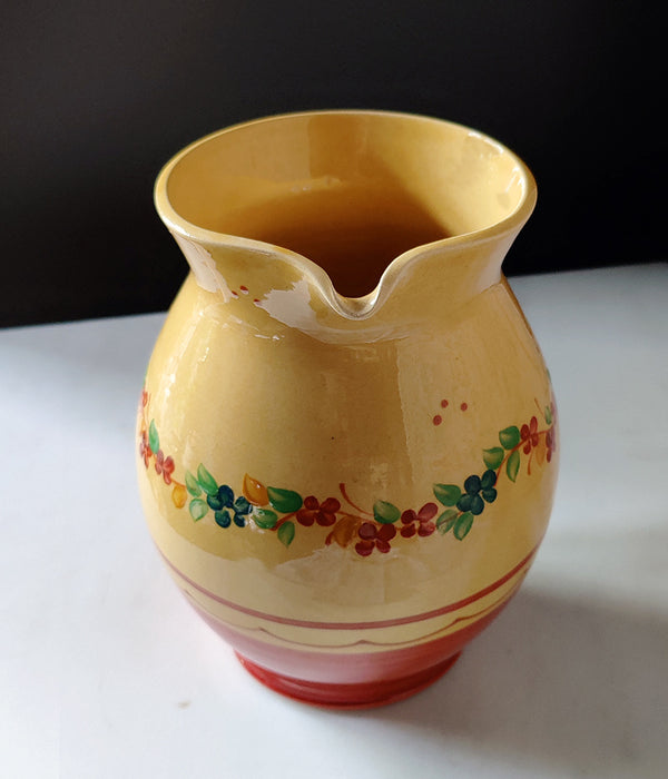 FRENCH GLAZED TERRACOTTA PITCHER No. 1