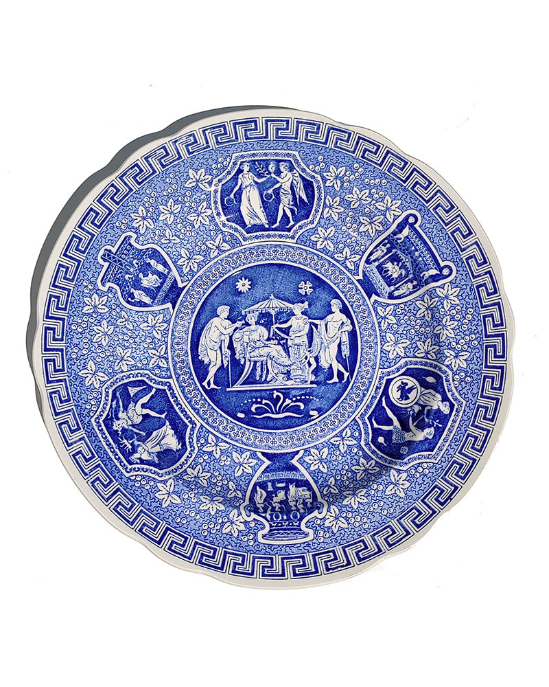 SPODE BLUE ROOM GREEK LUNCHEON PLATE