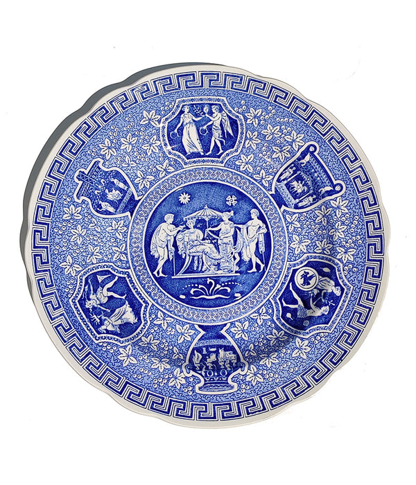 SPODE BLUE ROOM GREEK LUNCHEON PLATE