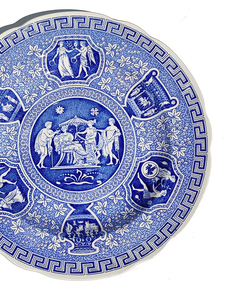 SPODE BLUE ROOM GREEK LUNCHEON PLATE