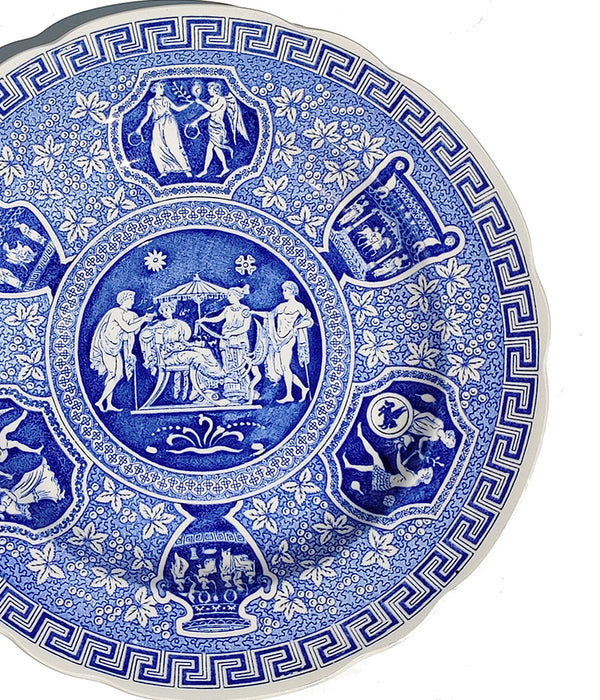 SPODE BLUE ROOM GREEK LUNCHEON PLATE