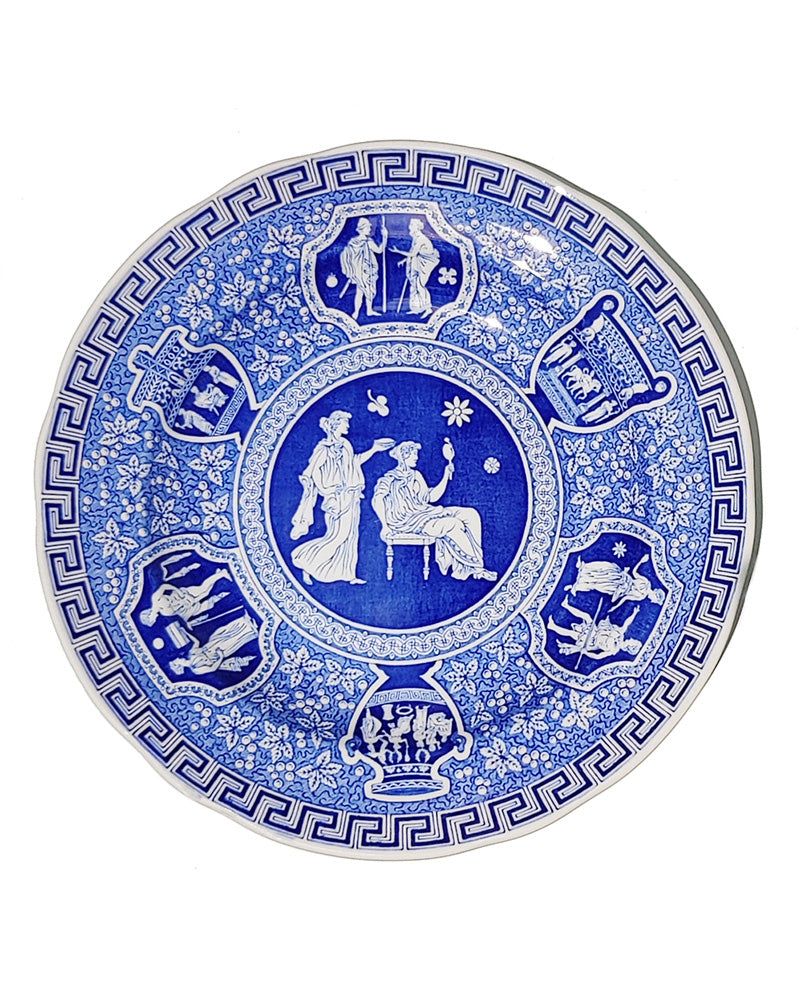 Spode Traditions Series 'Greek' Salad plate in blue