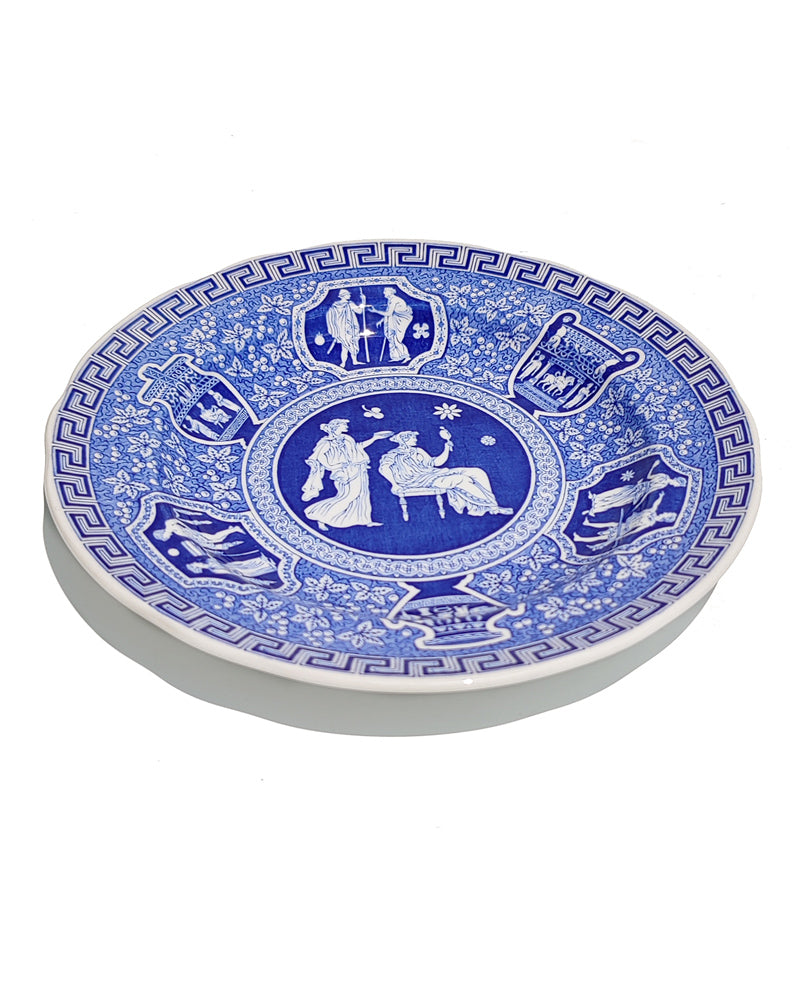 Spode Traditions Series 'Greek' Salad plate in blue view 2