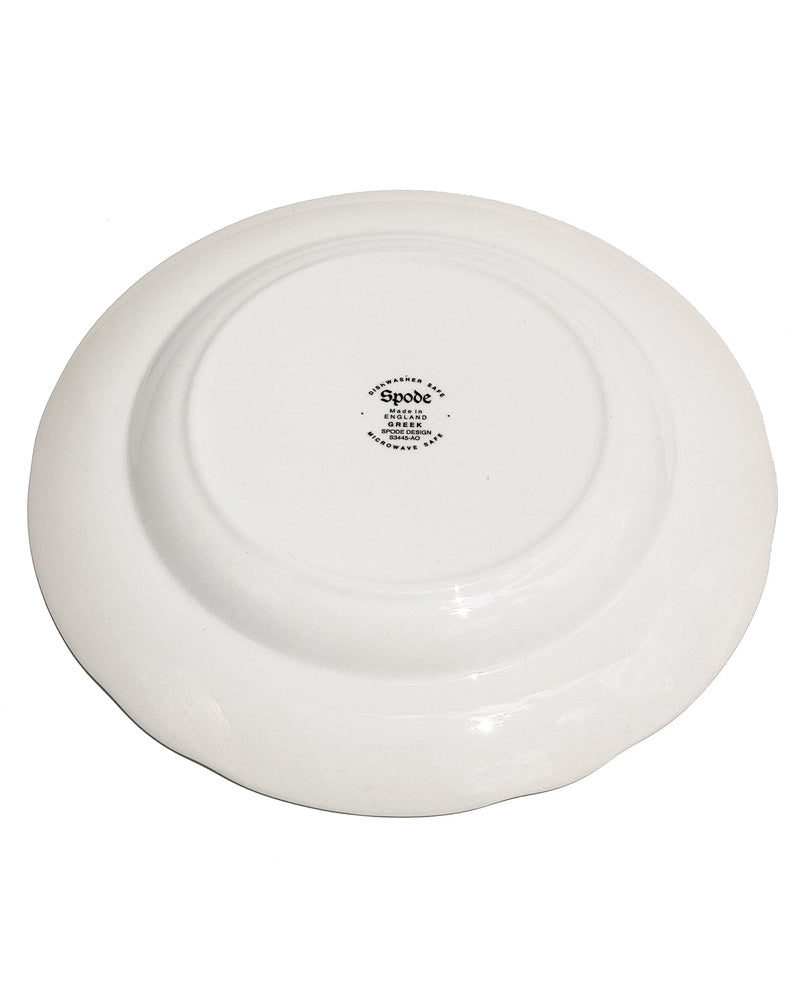 Spode Traditions Series 'Greek' Salad plate in blue bottom view