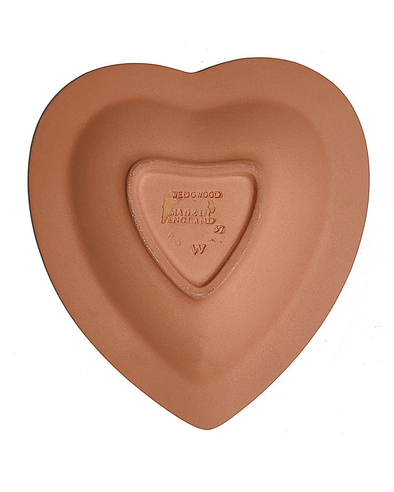 WEDGWOOD JASPERWARE TERRACOTTA HEART SHAPED TRAY