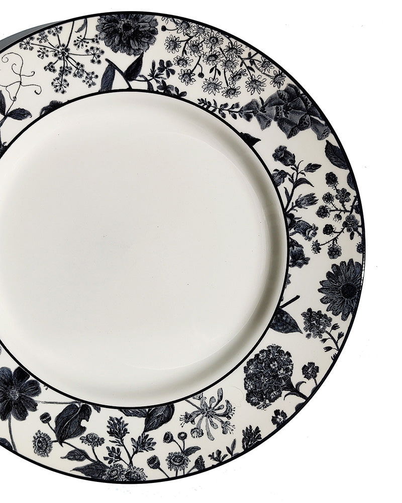 HEDGEROW BLACK DINNER PLATE