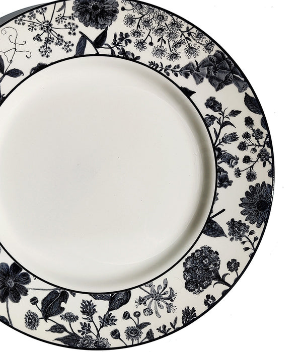 HEDGEROW BLACK DINNER PLATE