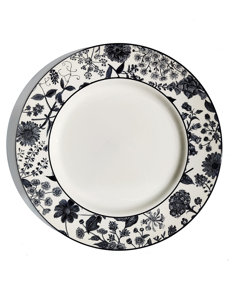 HEDGEROW BLACK DINNER PLATE