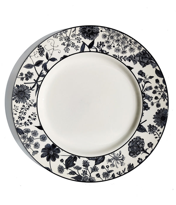 HEDGEROW BLACK DINNER PLATE