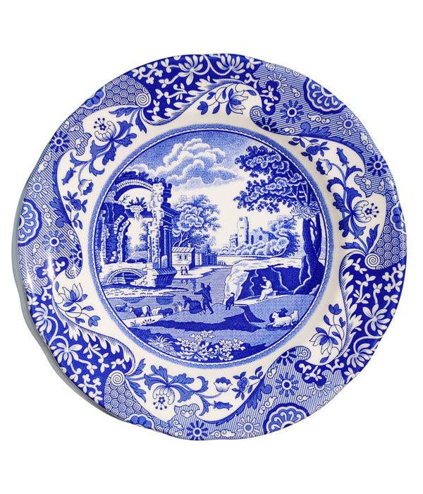 Spode Blue Italian Dinner plate in blue and white