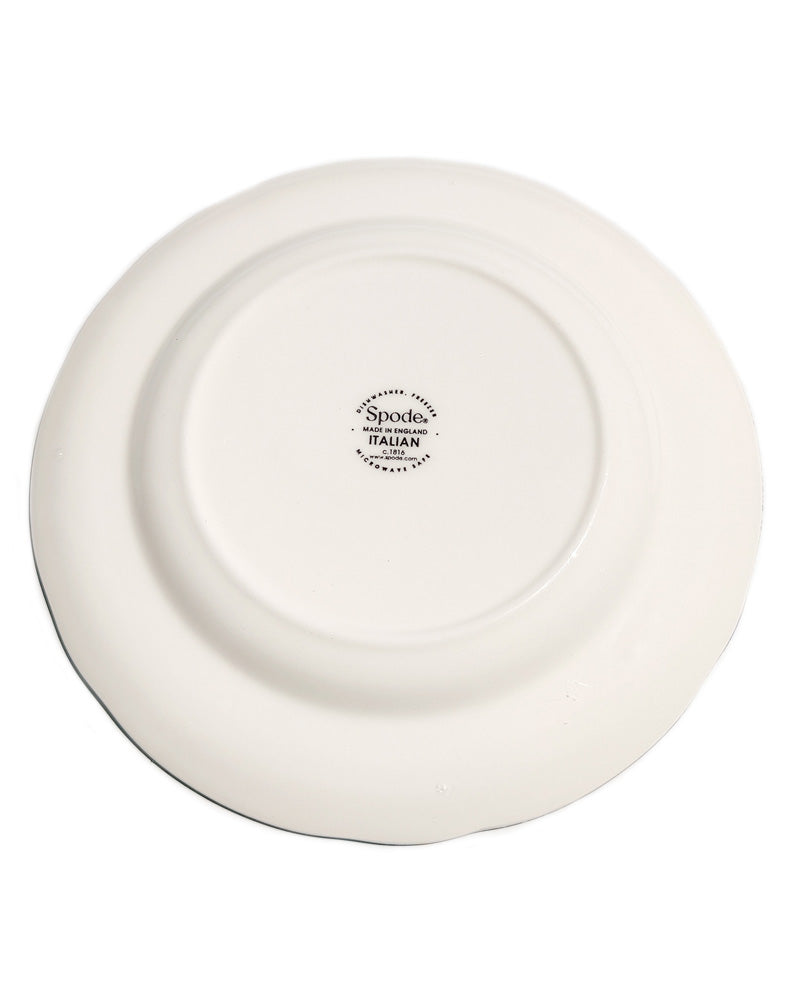 Spode Blue Italian Dinner plate in blue and white back view