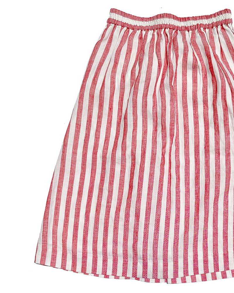 J. CREW LINEN STRIPED SKIRT Size 0