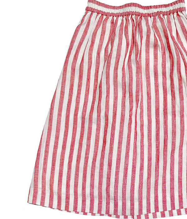 J. CREW LINEN STRIPED SKIRT Size 0