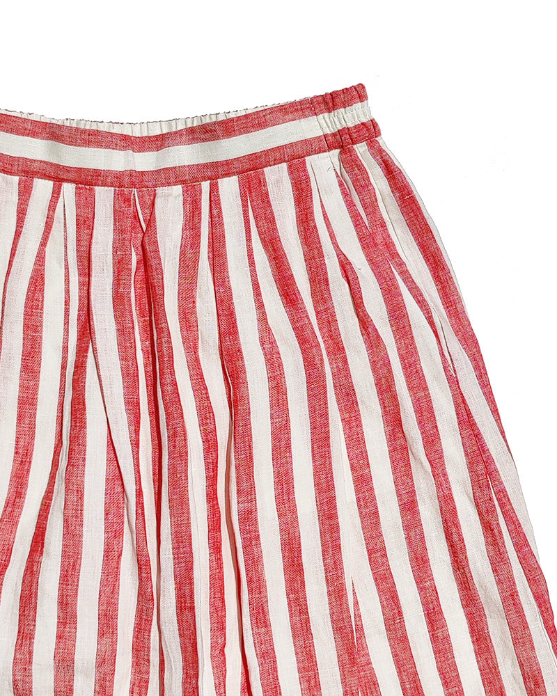 J. CREW LINEN STRIPED SKIRT Size 0