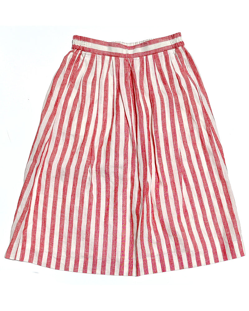 J. CREW LINEN STRIPED SKIRT Size 0