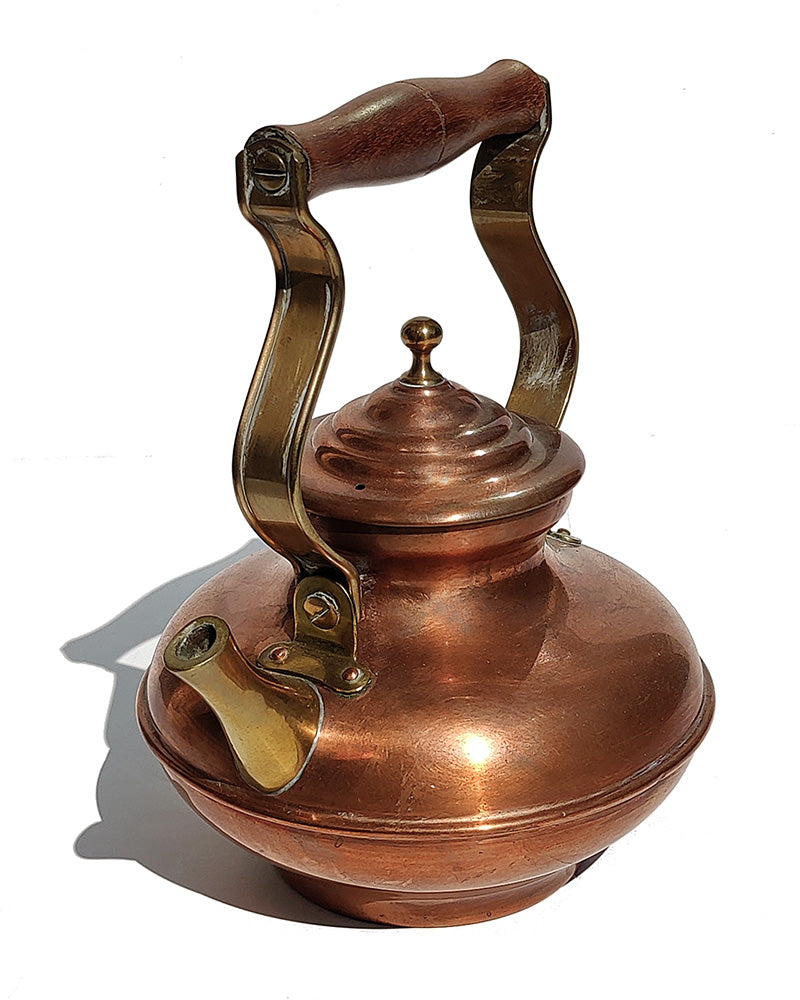 ITALIAN COPPER & BRASS TEA KETTLE