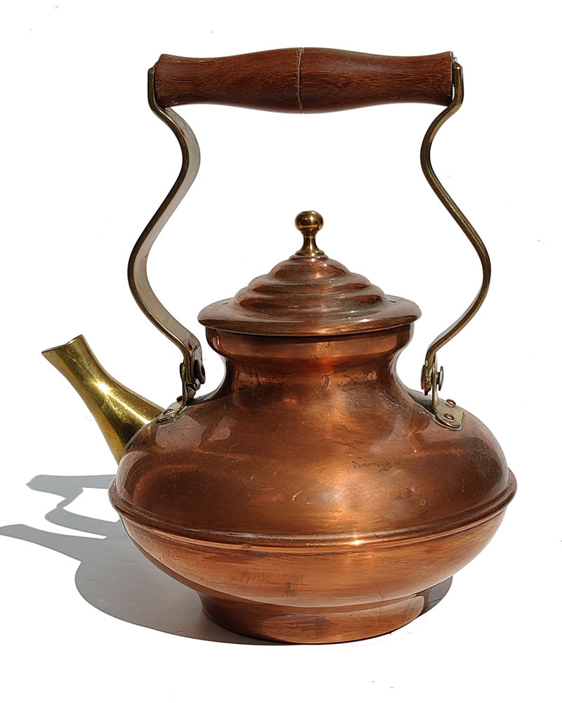 ITALIAN COPPER & BRASS TEA KETTLE