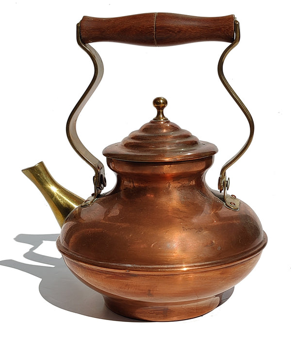 ITALIAN COPPER & BRASS TEA KETTLE