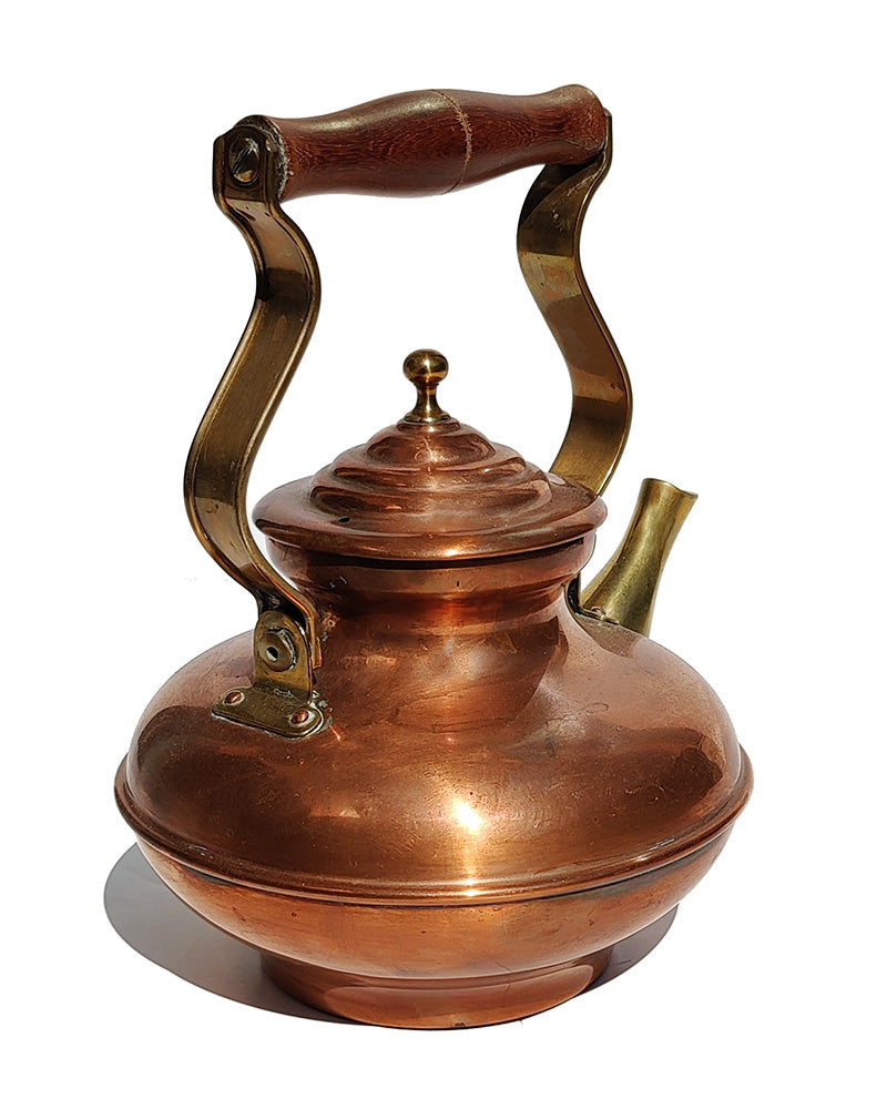 ITALIAN COPPER & BRASS TEA KETTLE