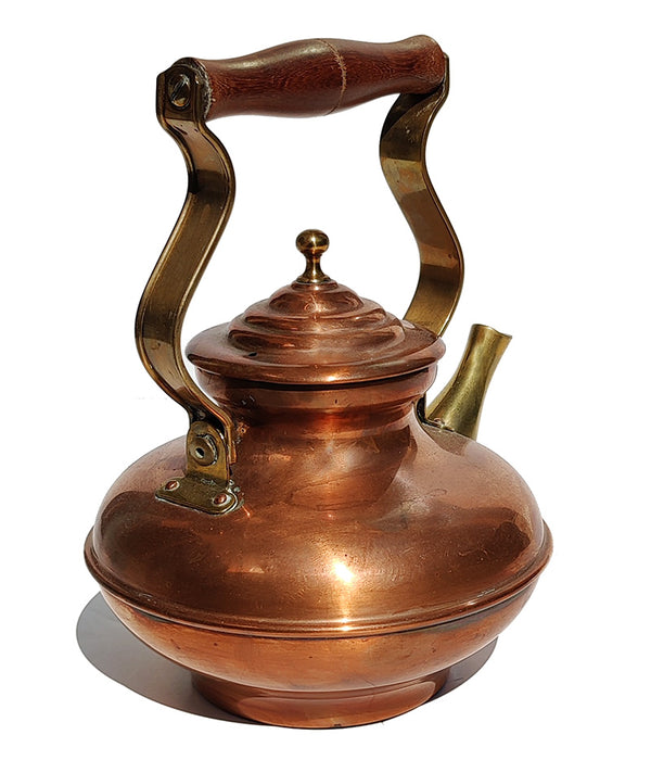 ITALIAN COPPER & BRASS TEA KETTLE