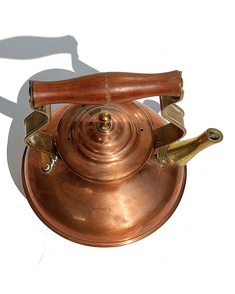 ITALIAN COPPER & BRASS TEA KETTLE