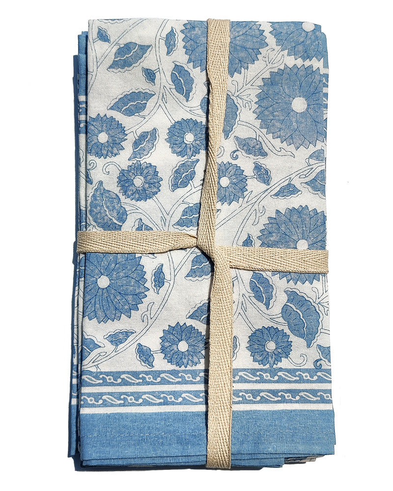 AMANDA LINDROTH CALYPSO NAPKINS BLUE Set