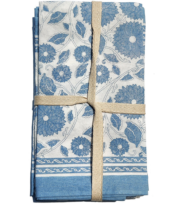 AMANDA LINDROTH CALYPSO NAPKINS BLUE Set