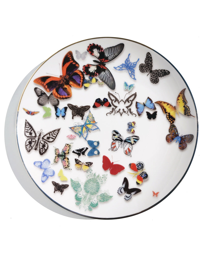 CHRISTIAN LACROIX BUTTERFLY PARADE DESSERT PLATE