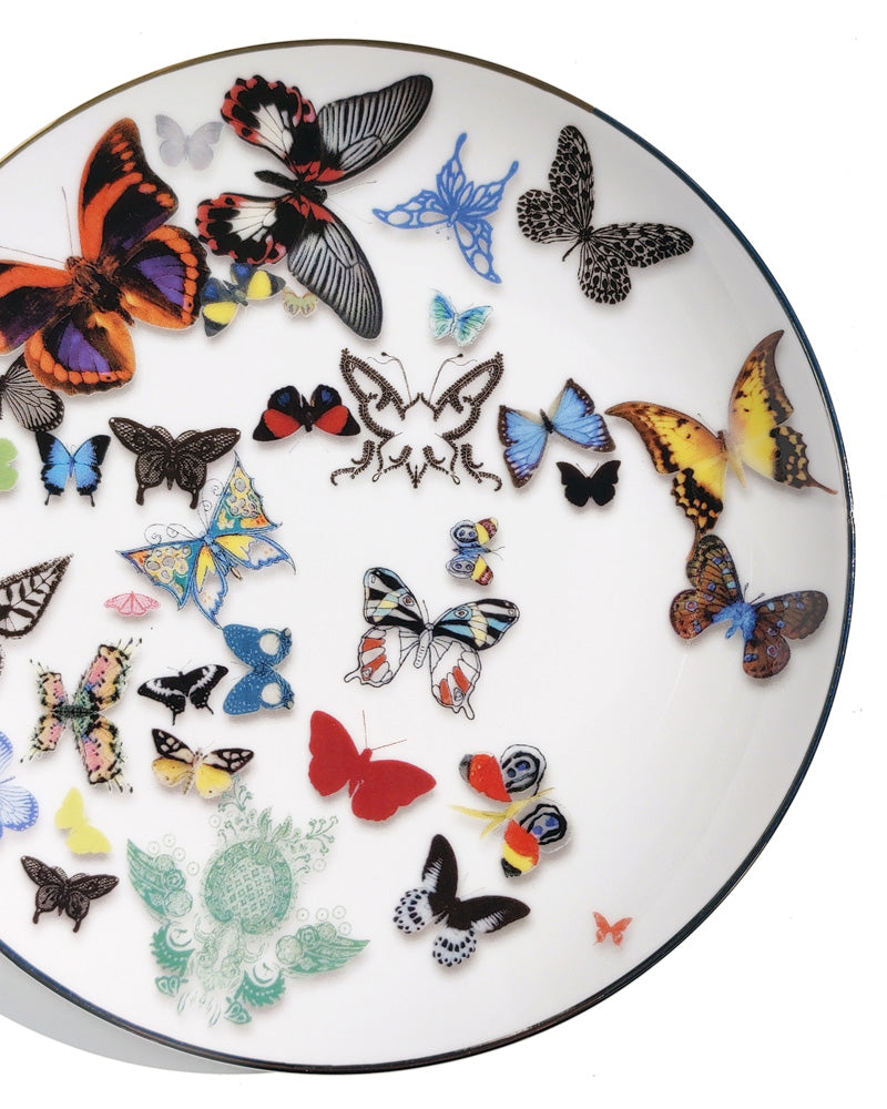 CHRISTIAN LACROIX BUTTERFLY PARADE DESSERT PLATE