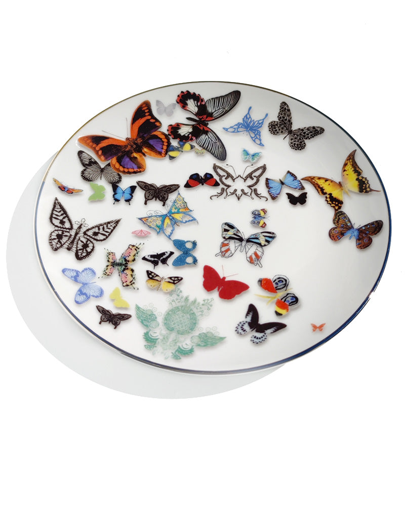 CHRISTIAN LACROIX BUTTERFLY PARADE DESSERT PLATE