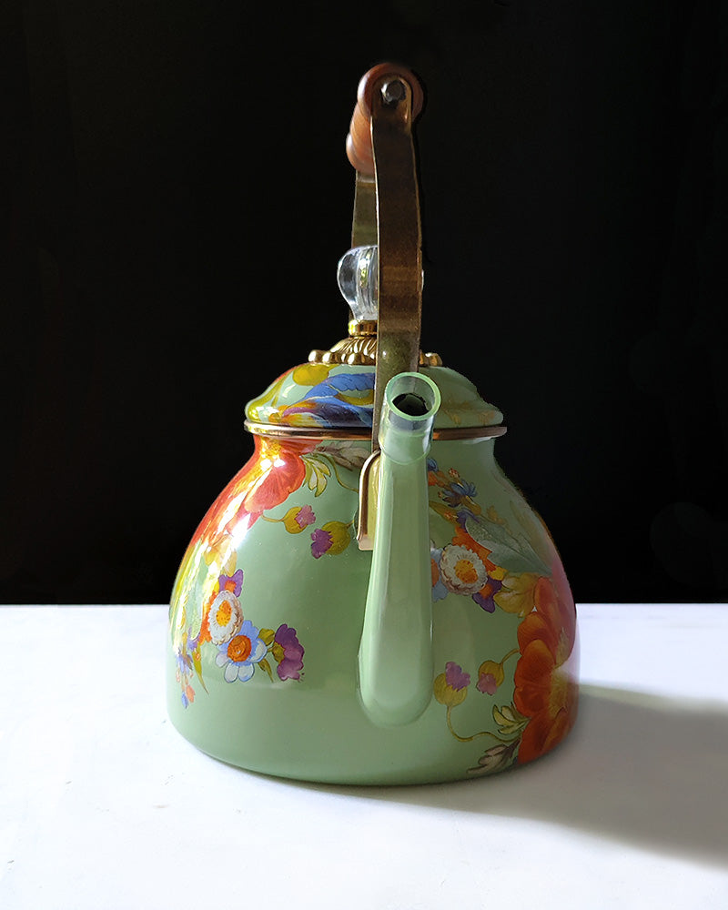 MACKENZIE-CHILDS FLOWER MARKET TEA KETTLE