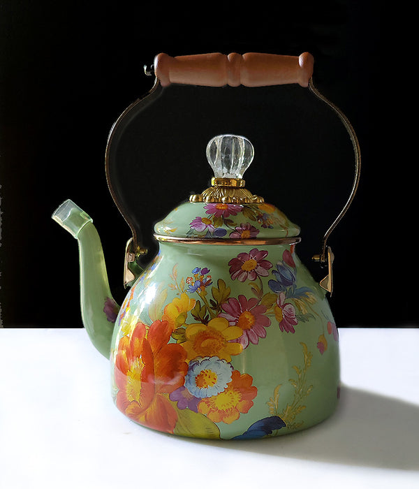 MACKENZIE-CHILDS FLOWER MARKET TEA KETTLE