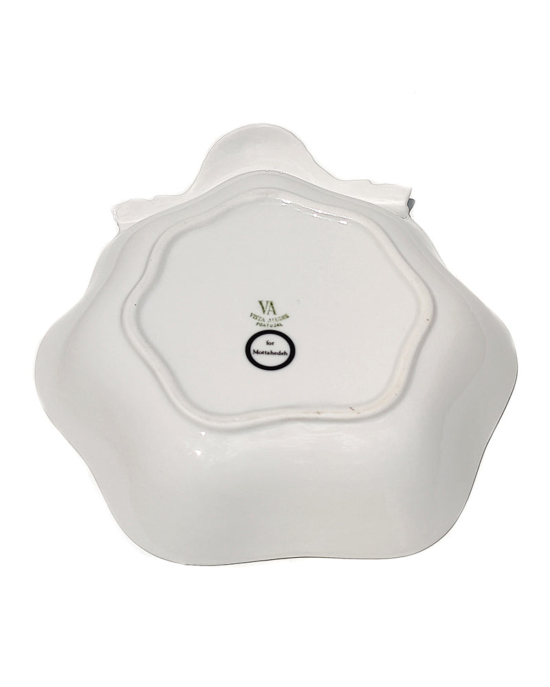 Mottahedeh Summer Fruit Shell dish bottom view