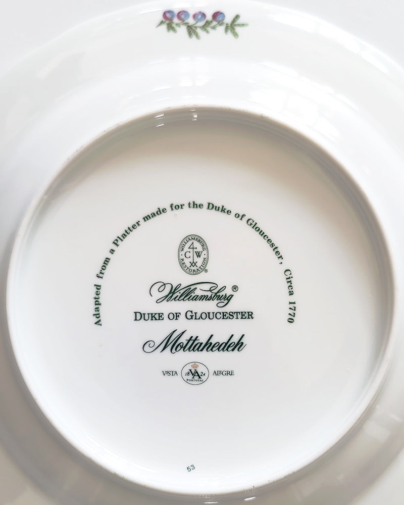 MOTTAHEDEH DUKE OF GLOCHESTER DINNER PLATE