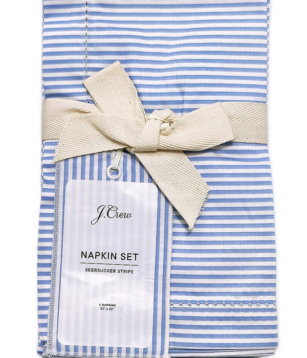 J.CREW HERTIAGE SEERSUCKER NAPKINS Set