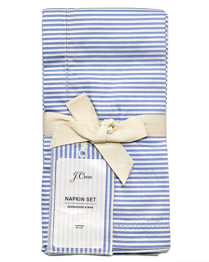 J.CREW HERTIAGE SEERSUCKER NAPKINS Set