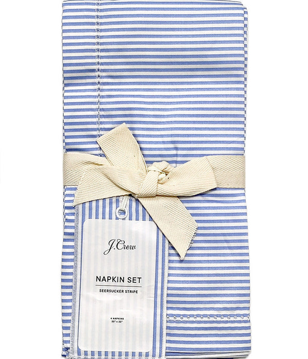 J.CREW HERTIAGE SEERSUCKER NAPKINS Set