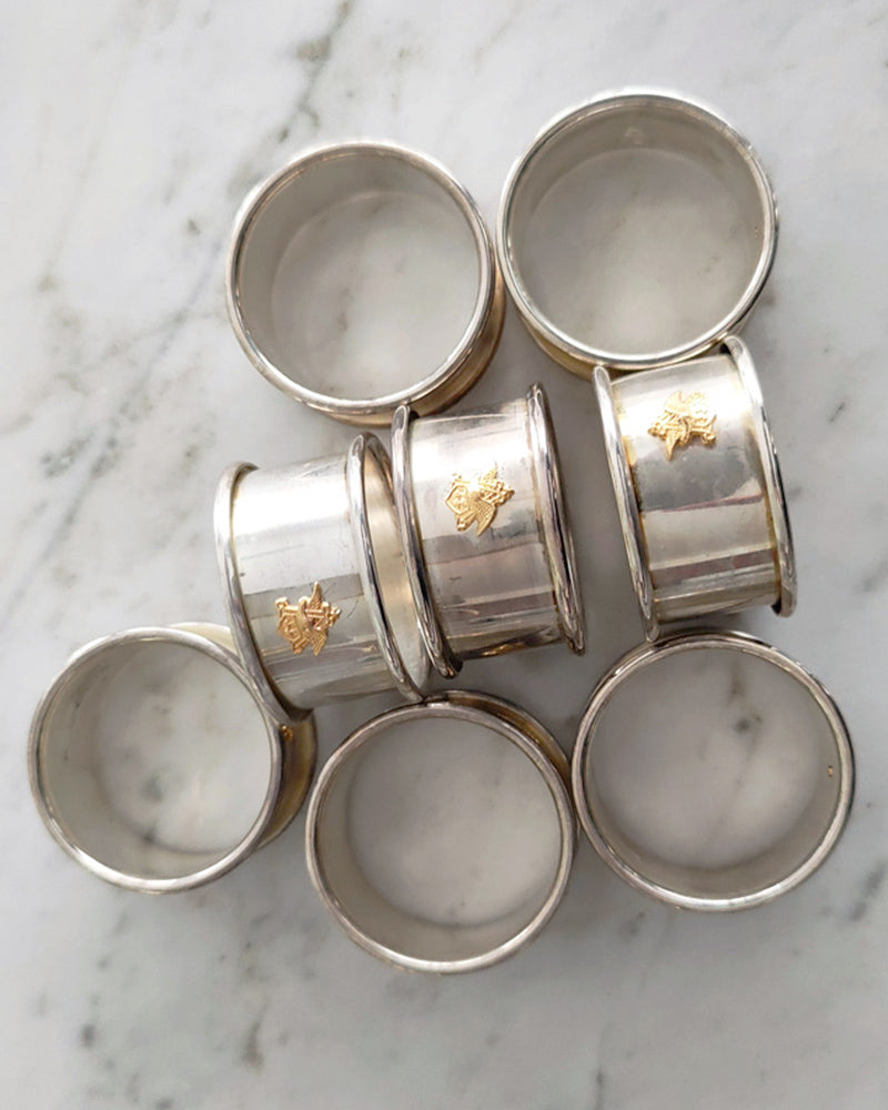 NAPKIN RINGS, SET OF 8