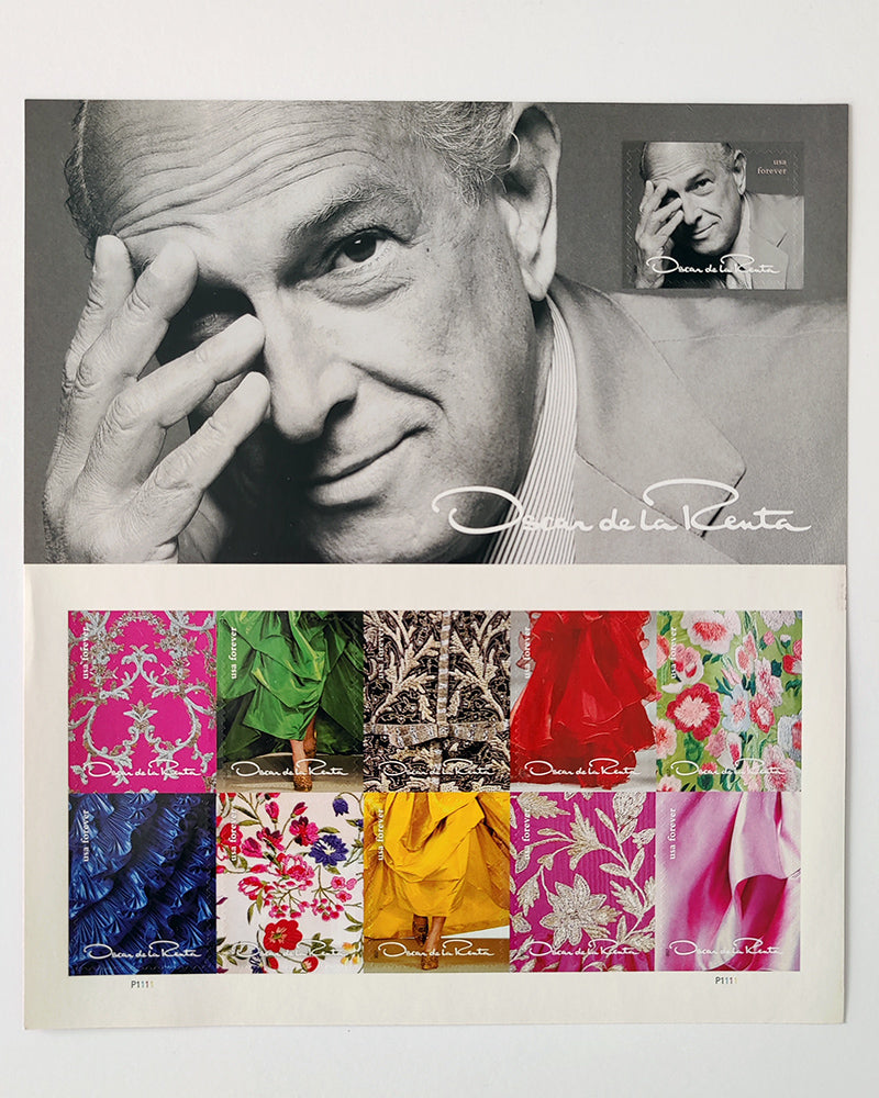 OSCAR DE LA RENTA POSTAGE STAMPS