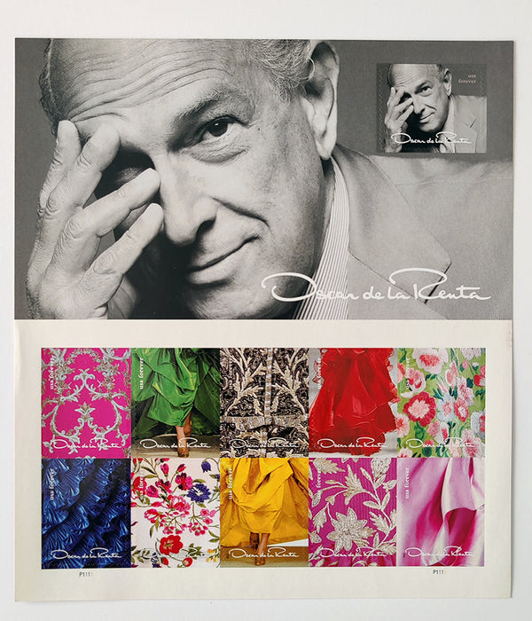 OSCAR DE LA RENTA POSTAGE STAMPS