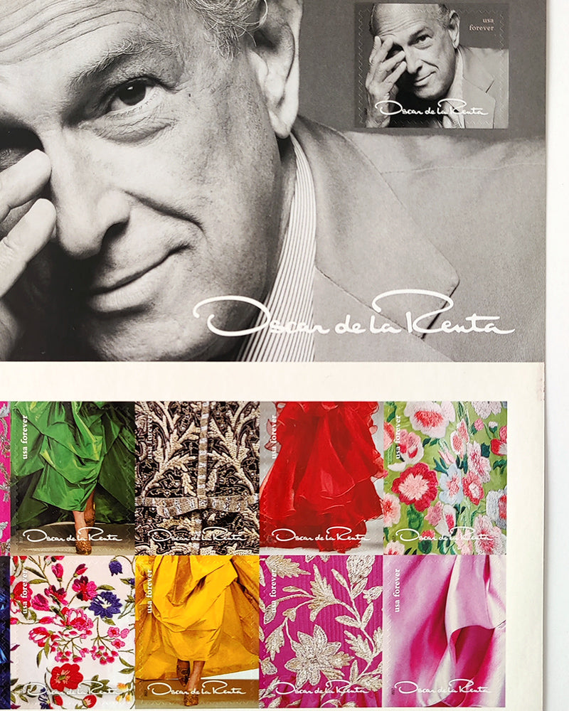 OSCAR DE LA RENTA POSTAGE STAMPS