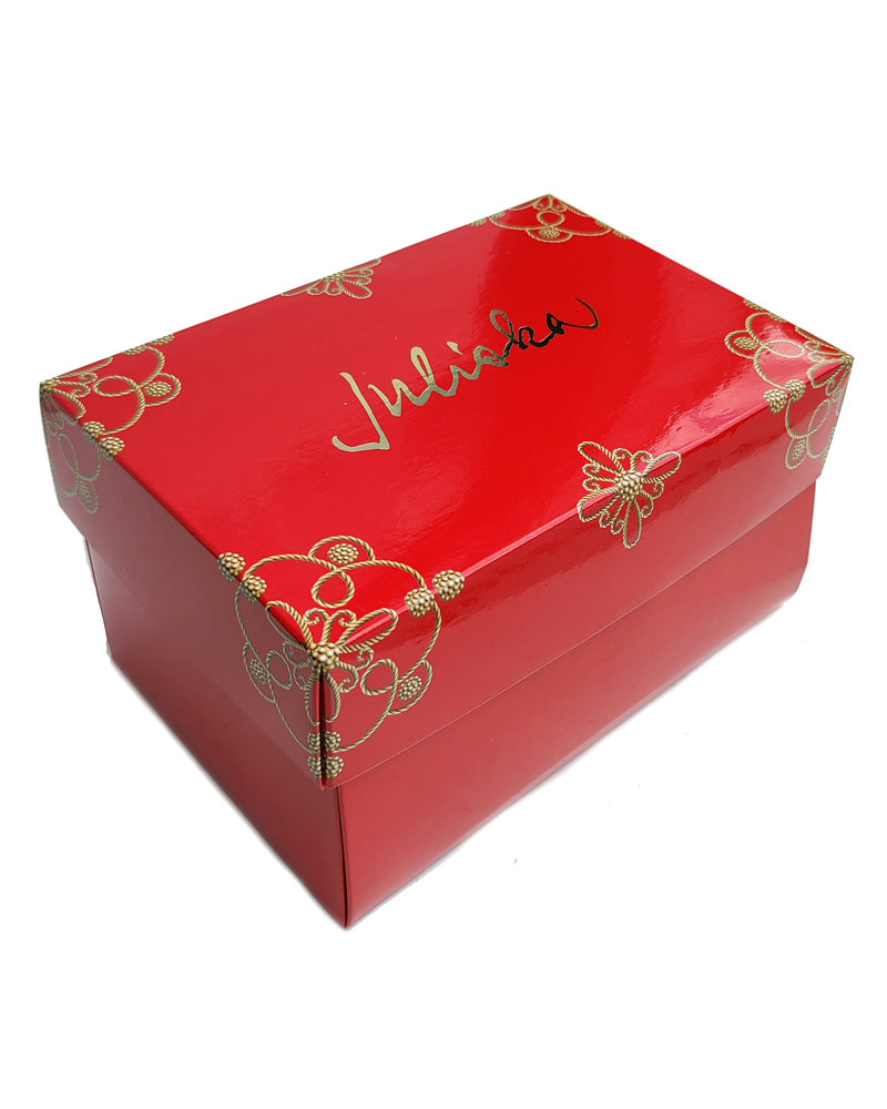 Box for  Juliska Country Estate Delft Teapot Glass Ornament